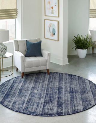 Unique Loom English Manor RET-JZEM1 Blueberry Area Rug by Jill Zarin