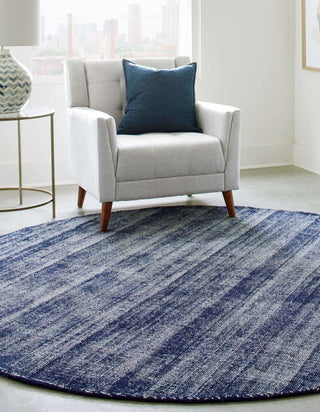 Unique Loom English Manor RET-JZEM1 Blueberry Area Rug by Jill Zarin