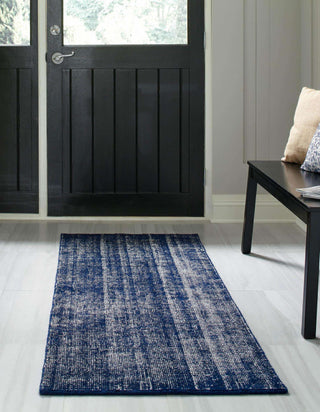 Unique Loom English Manor RET-JZEM1 Blueberry Area Rug by Jill Zarin