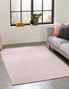Unique Loom English Manor RET-JZEM1 Rose Area Rug by Jill Zarin 10' X 10' Square Lifestyle Image Feature