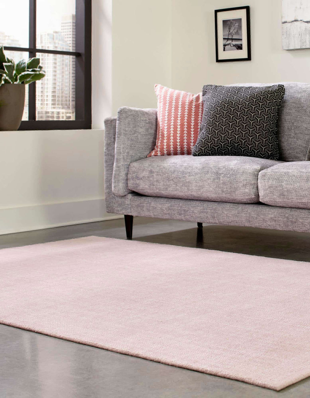 Unique Loom English Manor RET-JZEM1 Rose Area Rug by Jill Zarin Room Scene Feature