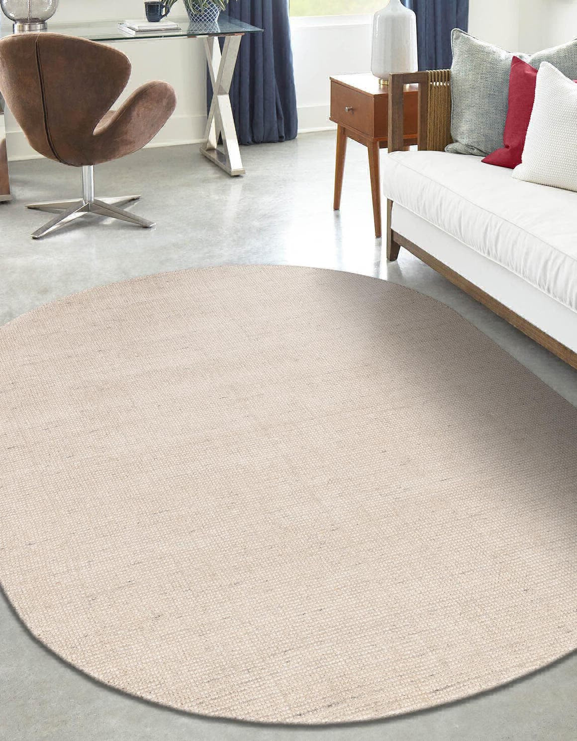 Vanilla Rug Unique Loom English Manor RET-JZEM1 Vanilla Bean Area Rug by Jill Zarin ...