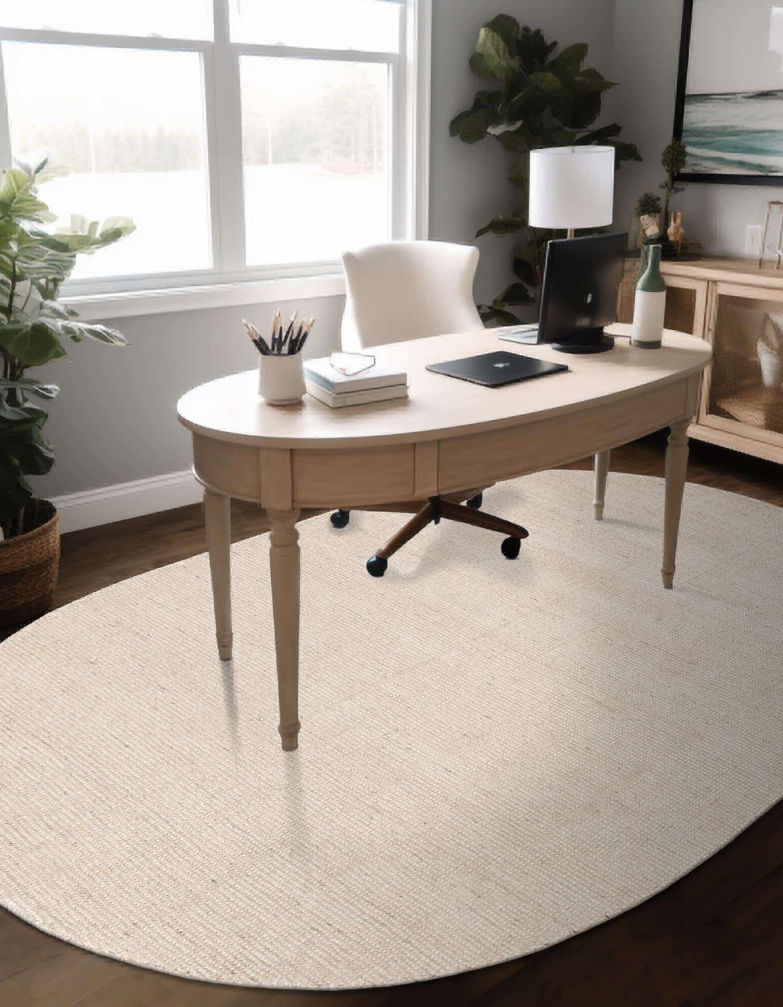 Vanilla Rug Unique Loom English Manor RET-JZEM1 Vanilla Bean Area Rug by Jill Zarin ...