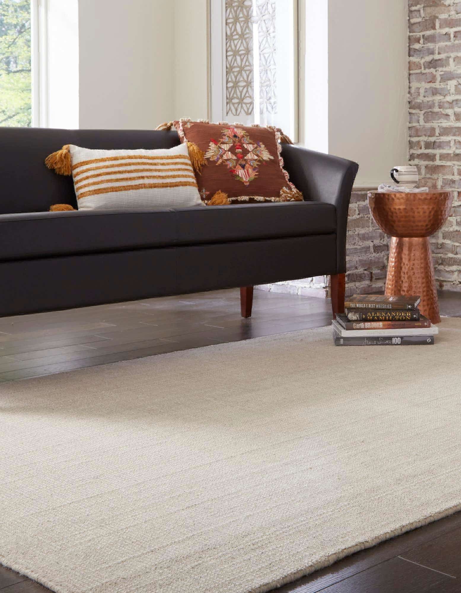 Vanilla Rug Unique Loom English Manor RET-JZEM1 Vanilla Bean Area Rug by Jill Zarin ...