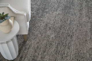 Feizy Jameson 39R8F Gray/Black Area Rug Lifestyle Image Feature