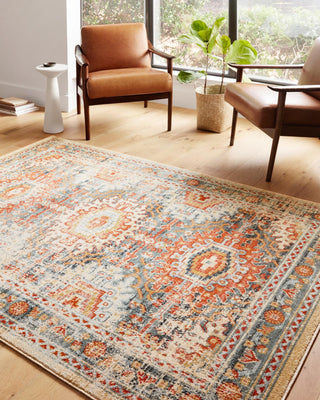 Loloi II Jocelyn JOC-03 Mist/Multi Area Rug Lifestyle Image Feature