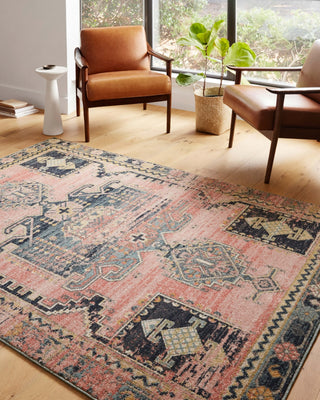 Loloi Jocelyn JOC-06 Rose/Rose Area Rug Lifestyle Image Feature