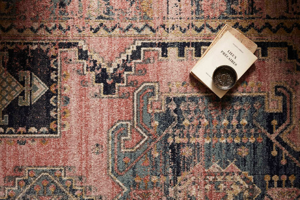 Loloi Jocelyn JOC-06 Rose/Rose Area Rug Lifestyle Image Feature