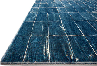 Loloi II Joelle JOE-01 Denim/Ivory Area Rug Corner Image
