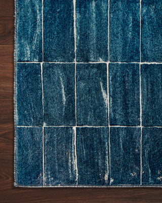Loloi II Joelle JOE-01 Denim/Ivory Area Rug Corner Image