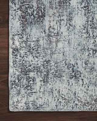 Loloi II Joelle JOE-03 Fog/Graphite Area Rug Corner Image