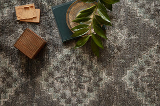 Loloi Josephine JK-07 Charcoal/Taupe Area Rug Corner Image Feature