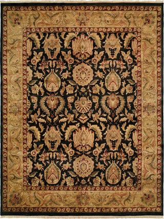 Kalaty Jaipura JP-420 Black/Gold Area Rug