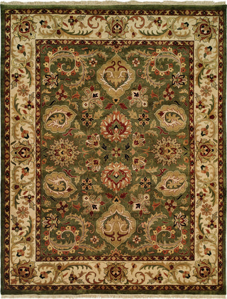 Kalaty Jaipura JP-427 Green/Ivory Area Rug