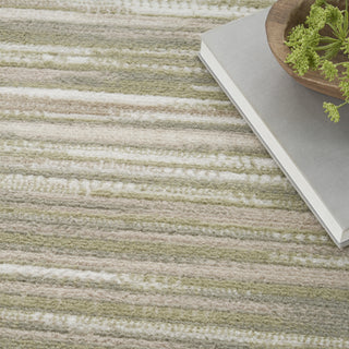 Nourison Jubilant JUB04 Green Ivory Area Rug Corner Image