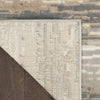 Nourison Jubilant JUB04 Grey Beige Area Rug Corner Image
