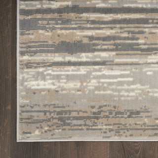Nourison Jubilant JUB04 Grey Beige Area Rug Detail Image
