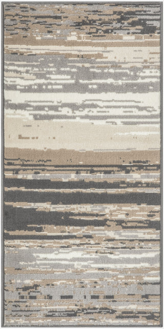 Nourison Jubilant JUB04 Grey Beige Area Rug main image