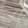 Nourison Jubilant JUB04 Grey Beige Area Rug Corner Image
