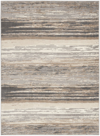 Nourison Jubilant JUB04 Grey Beige Area Rug Main Image