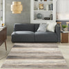 Nourison Jubilant JUB04 Grey Beige Area Rug Room Image Feature