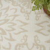 Nourison Jubilant JUB06 Ivory Beige Area Rug Corner Image