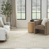 Nourison Jubilant JUB06 Ivory Beige Area Rug Room Image Feature