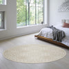 Nourison Jubilant JUB06 Ivory Beige Area Rug Corner Image