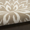 Nourison Jubilant JUB06 Taupe Area Rug Corner Image