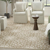 Nourison Jubilant JUB06 Taupe Area Rug Corner Image