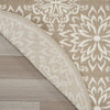 Nourison Jubilant JUB06 Taupe Area Rug Corner Image