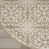 Nourison Jubilant JUB06 Taupe Area Rug Detail Image
