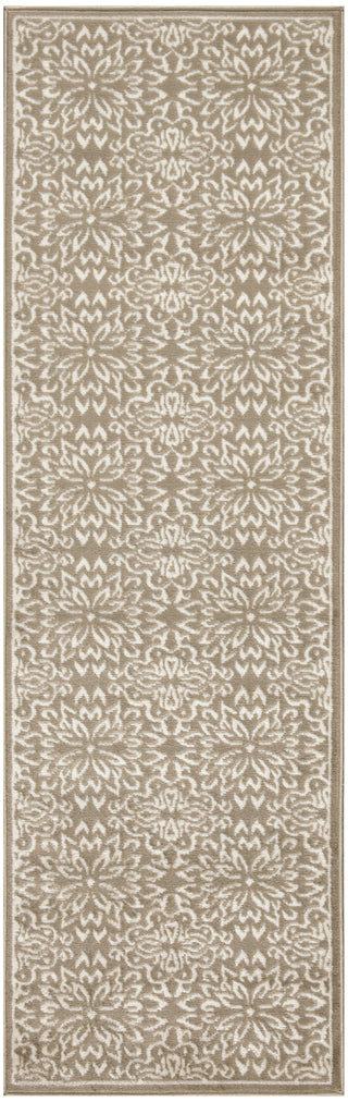 Nourison Jubilant JUB06 Taupe Area Rug Main Image
