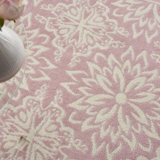 Nourison Jubilant JUB06 Ivory/Pink Area Rug 