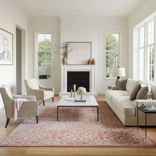 Nourison Jubilant JUB06 Ivory/Pink Area Rug 