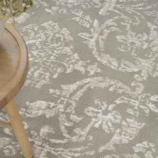 Nourison Jubilant JUB09 Olive Area Rug Corner Image