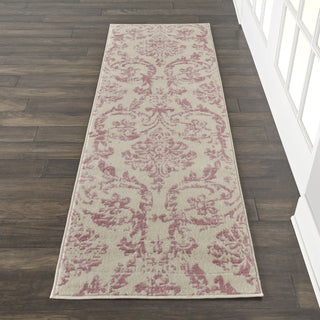 Nourison Jubilant JUB09 Ivory/Pink Area Rug 