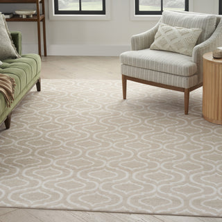 Nourison Jubilant JUB19 Beige Area Rug Corner Image