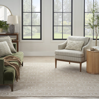 Nourison Jubilant JUB19 Beige Area Rug Room Image Feature