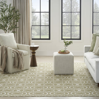 Nourison Jubilant JUB19 Olive Area Rug Room Image Feature
