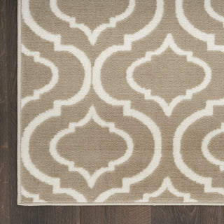 Nourison Jubilant JUB19 Taupe Area Rug Detail Image