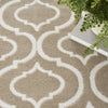 Nourison Jubilant JUB19 Taupe Area Rug Corner Image