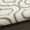 Nourison Jubilant JUB19 Ivory Green Area Rug Corner Image