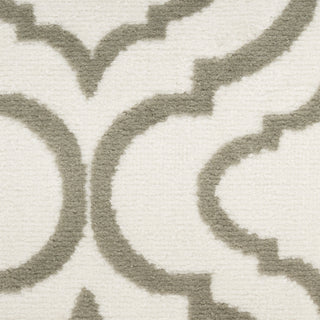Nourison Jubilant JUB19 Ivory Green Area Rug Swatch Image