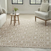 Nourison Jubilant JUB19 Taupe Area Rug Corner Image