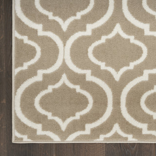 Nourison Jubilant JUB19 Taupe Area Rug Detail Image