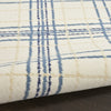 Nourison Jubilant JUB20 Ivory Navy Area Rug Corner Image