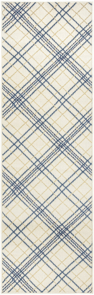 Nourison Jubilant JUB20 Ivory Navy Area Rug Main Image