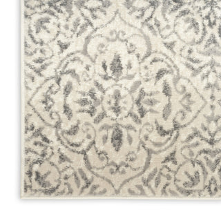 Nourison Jubilant JUB21 Ivory Grey Area Rug Texture Image