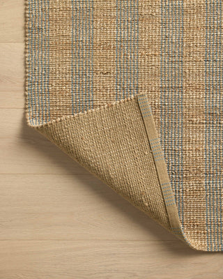 Judy JUD-04 Natural/Sky Area Rug by Chris Loves Julia X Loloi Backing Image